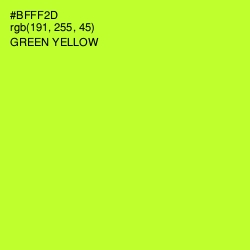 #BFFF2D - Green Yellow Color Image
