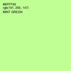 #BFFF93 - Mint Green Color Image
