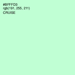 #BFFFD3 - Cruise Color Image
