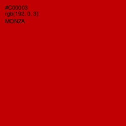 #C00003 - Monza Color Image