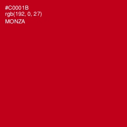 #C0001B - Monza Color Image