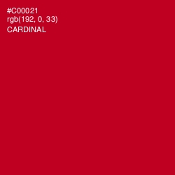 #C00021 - Cardinal Color Image