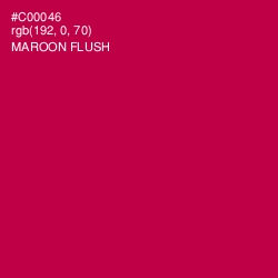 #C00046 - Maroon Flush Color Image