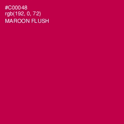 #C00048 - Maroon Flush Color Image