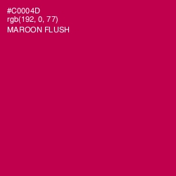 #C0004D - Maroon Flush Color Image