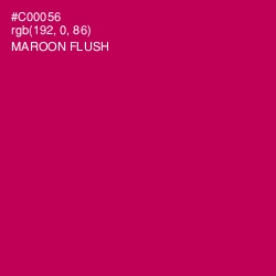 #C00056 - Maroon Flush Color Image