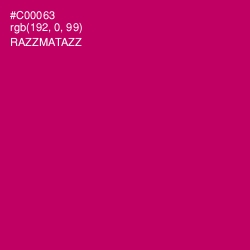 #C00063 - Razzmatazz Color Image