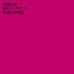 #C0006B - Razzmatazz Color Image