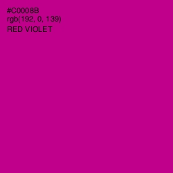 #C0008B - Red Violet Color Image