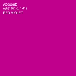 #C0008D - Red Violet Color Image