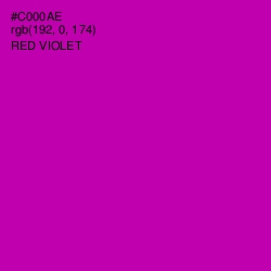 #C000AE - Red Violet Color Image