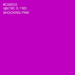 #C000C0 - Shocking Pink Color Image