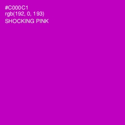 #C000C1 - Shocking Pink Color Image