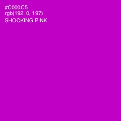 #C000C5 - Shocking Pink Color Image