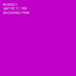 #C000C7 - Shocking Pink Color Image