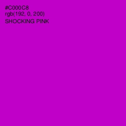 #C000C8 - Shocking Pink Color Image