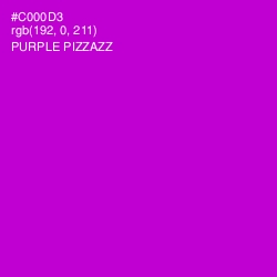 #C000D3 - Purple Pizzazz Color Image