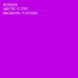 #C000E6 - Magenta / Fuchsia Color Image