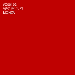 #C00102 - Monza Color Image