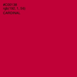 #C00138 - Cardinal Color Image