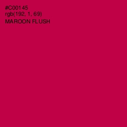 #C00145 - Maroon Flush Color Image