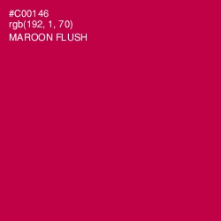 #C00146 - Maroon Flush Color Image