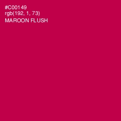 #C00149 - Maroon Flush Color Image