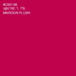 #C0014B - Maroon Flush Color Image