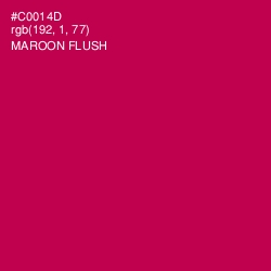 #C0014D - Maroon Flush Color Image