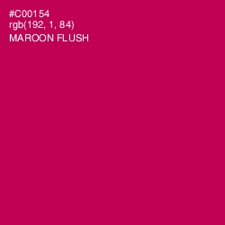 #C00154 - Maroon Flush Color Image