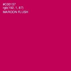 #C00157 - Maroon Flush Color Image