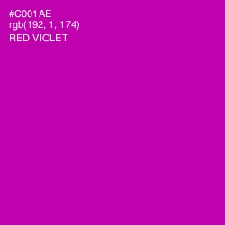 #C001AE - Red Violet Color Image