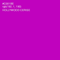 #C001BE - Hollywood Cerise Color Image