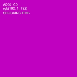 #C001C0 - Shocking Pink Color Image