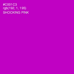 #C001C3 - Shocking Pink Color Image