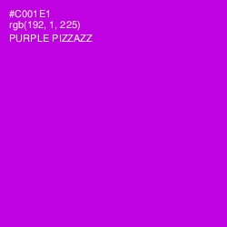 #C001E1 - Purple Pizzazz Color Image