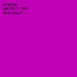 #C002B6 - Red Violet Color Image