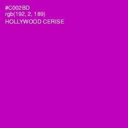 #C002BD - Hollywood Cerise Color Image