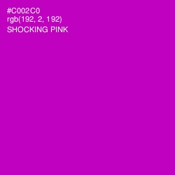 #C002C0 - Shocking Pink Color Image