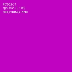 #C002C1 - Shocking Pink Color Image