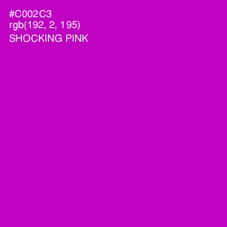 #C002C3 - Shocking Pink Color Image