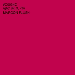 #C0034C - Maroon Flush Color Image