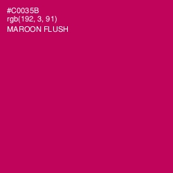 #C0035B - Maroon Flush Color Image