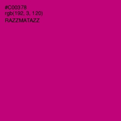 #C00378 - Razzmatazz Color Image