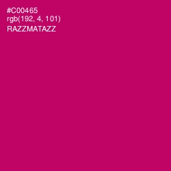 #C00465 - Razzmatazz Color Image