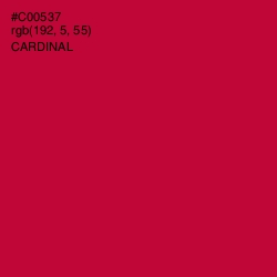 #C00537 - Cardinal Color Image