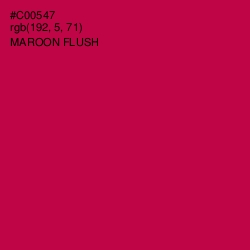 #C00547 - Maroon Flush Color Image