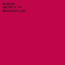 #C0054A - Maroon Flush Color Image