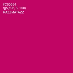 #C00564 - Razzmatazz Color Image