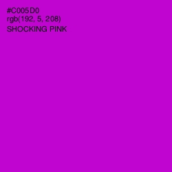 #C005D0 - Shocking Pink Color Image